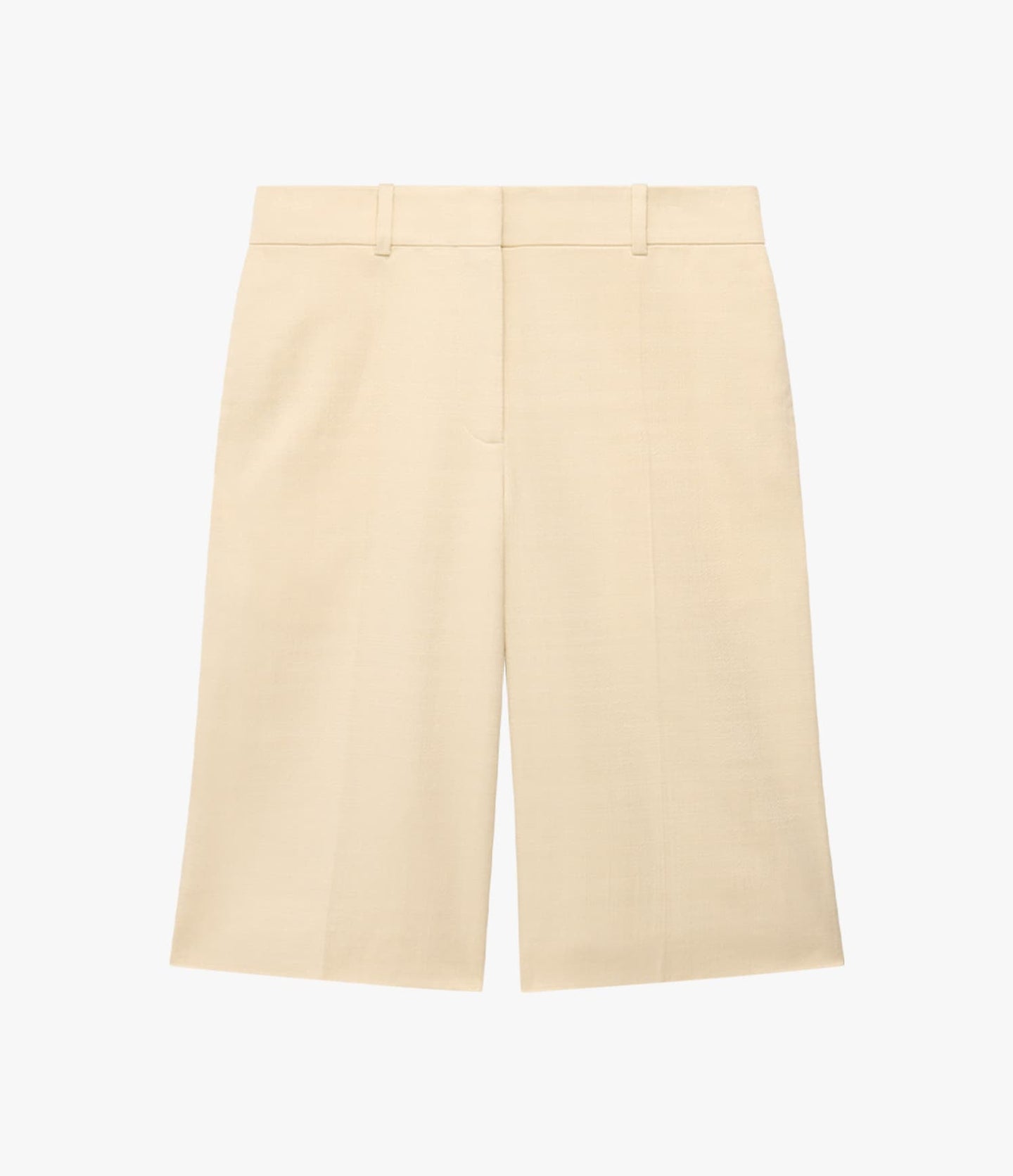 Another Tomorrow Bermuda Short in Sand – Cotton Women's Trousers