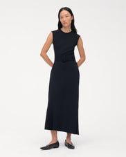 Bias Belted Dress - Resale | Black