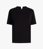 Luxe Seamed Short Sleeve | Black