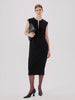 Cape Back Sheath Dress - Resale | Black