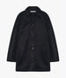 Another Tomorrow Car Coat in Black – Nylon Women's Outerwear