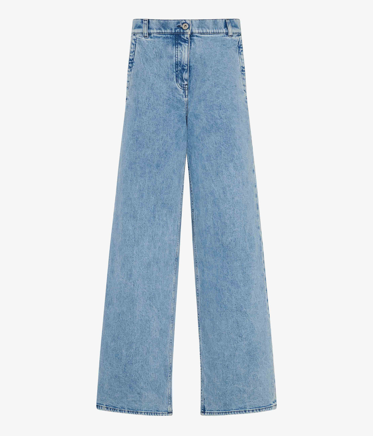 Another Tomorrow Carpenter Denim Pant in Light Blue Wash – Denim Women's Trousers