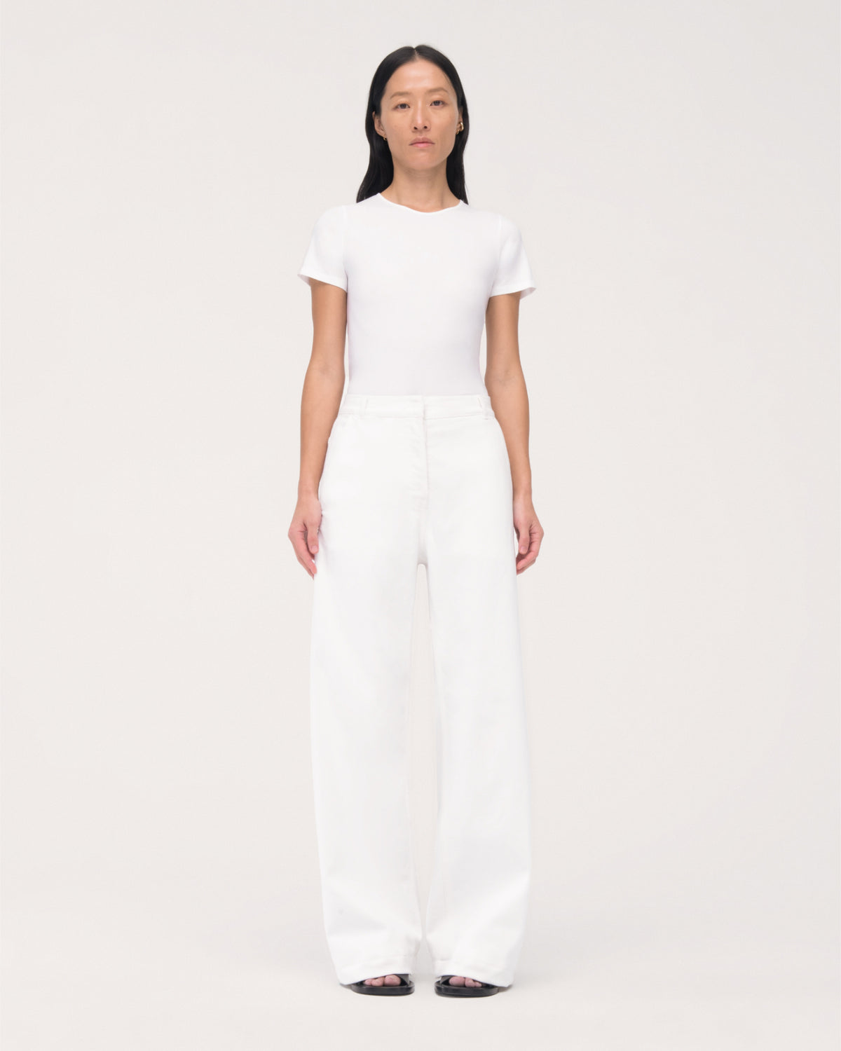 Another Tomorrow Carpenter Denim Pant in Off White – Denim Women's Trousers