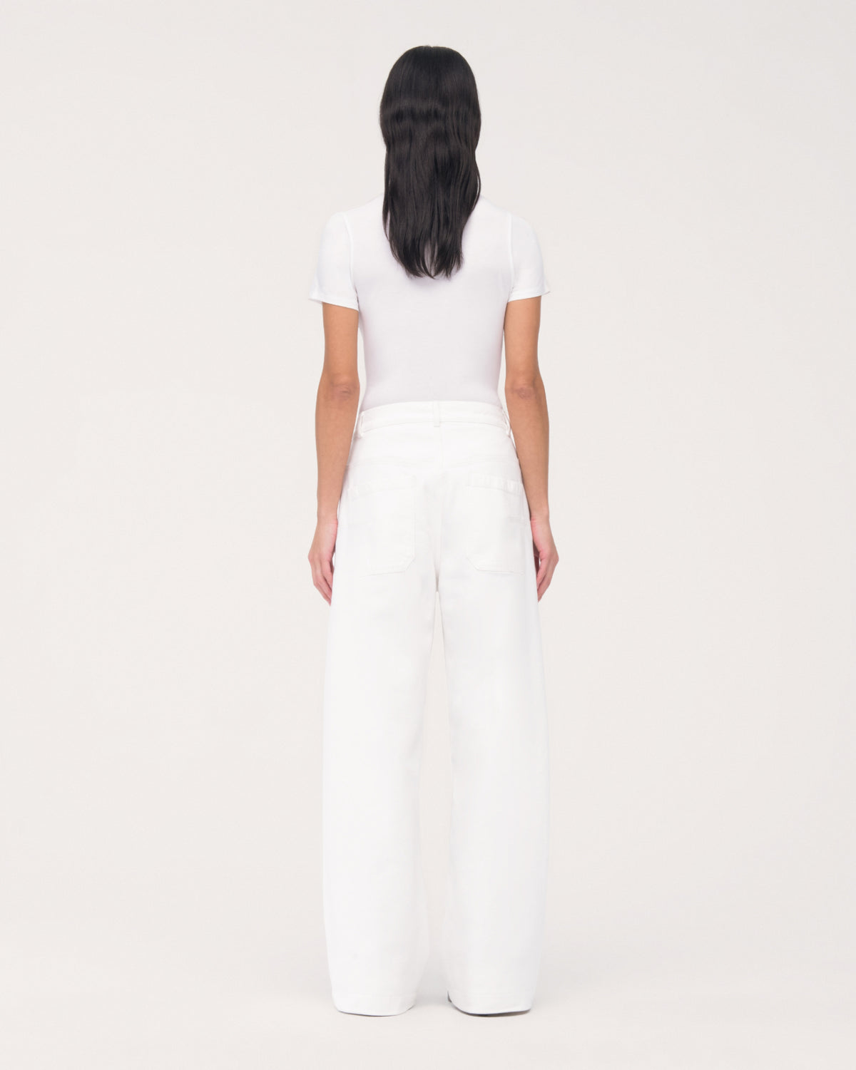 Another Tomorrow Carpenter Denim Pant in Off White – Denim Women's Trousers