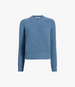 Cashmere Ribbed Sweater | Cornflower in cornflower