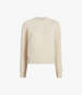 Cashmere Ribbed Sweater | Ivory in ivory