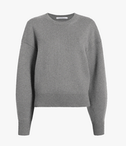 Cashmere Knit Sweatshirt | Heather Grey