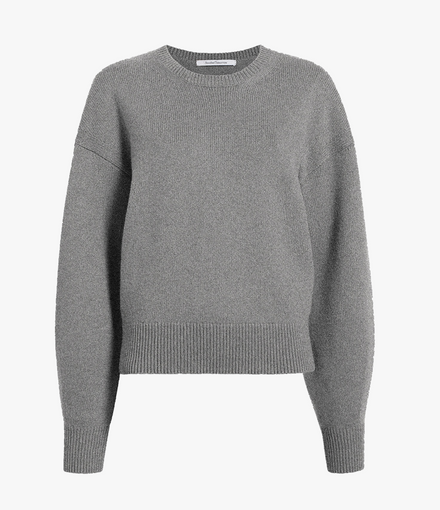 Cashmere Knit Sweatshirt | Heather Grey