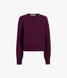 Cashmere Knit Sweatshirt | Maroon in maroon