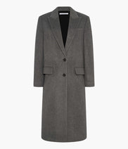 Cashmere Tailored Overcoat | Grey Melange