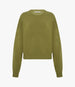Another Tomorrow Cashmere Knit Sweatshirt in Light Moss – Cashmere Women's Knitwear
