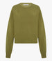 Another Tomorrow Cashmere Knit Sweatshirt in Light Moss – Cashmere Women's Knitwear
