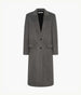 Cashmere Tailored Overcoat | Grey Melange