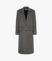 Another Tomorrow Cashmere Tailored Overcoat in Grey Melange – Cashmere Women's Outerwear