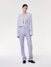 Another Tomorrow Classic Trouser in Lilac – Wool Women's Trousers