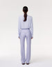 Another Tomorrow Classic Trouser in Lilac – Wool Women's Trousers
