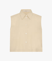 Cropped Sleeveless Shirt | Sand