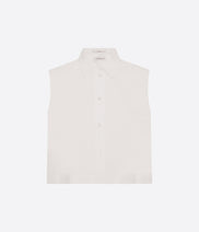Cropped Sleeveless Shirt | White