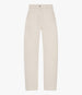 Curved Denim Pant | Ecru