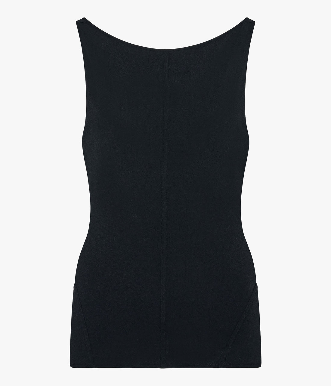 Another Tomorrow Cutout Tank in Black – Viscose Women's Top