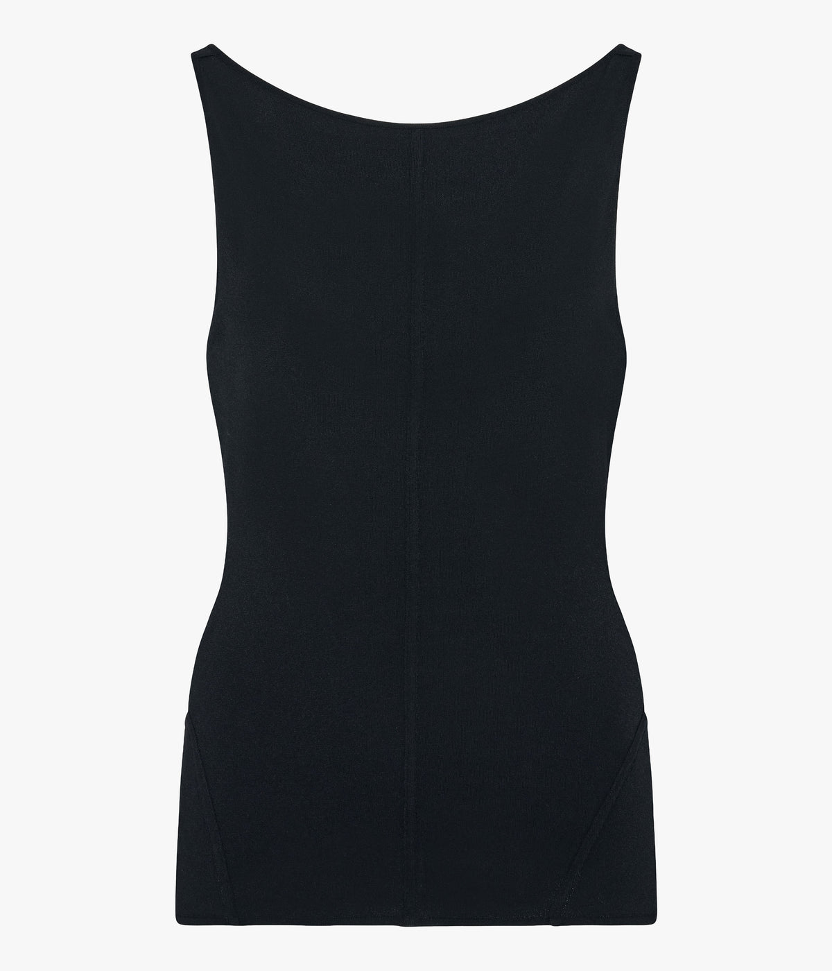 Another Tomorrow Cutout Tank in Black – Viscose Women's Top