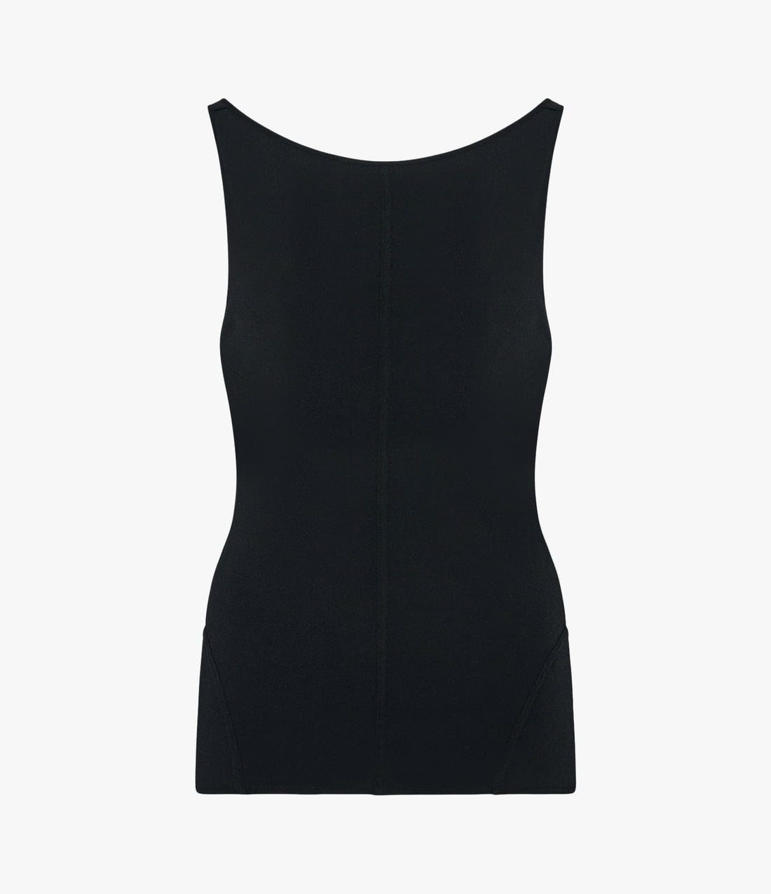 Another Tomorrow Cutout Tank in Black – Viscose Women's Top