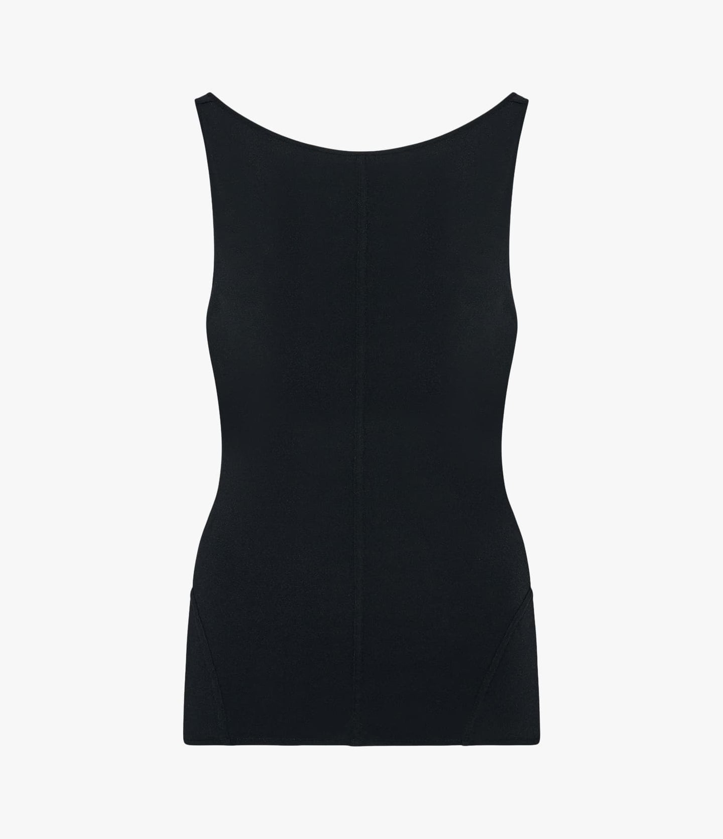 Another Tomorrow Cutout Tank in Black – Viscose Women's Top