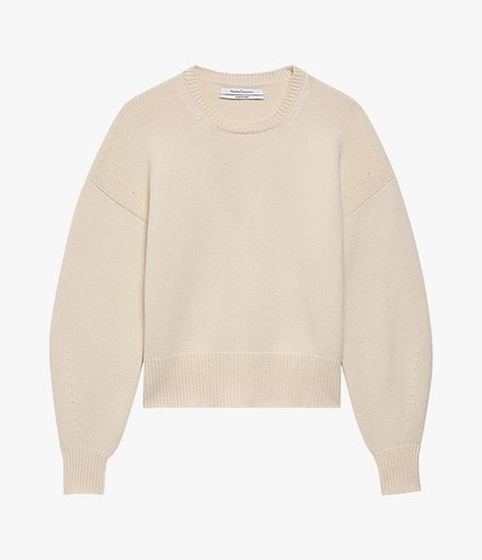 Cashmere Knit Sweatshirt | Ivory