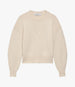 Another Tomorrow Cashmere Knit Sweatshirt in Ivory – Cashmere Women's Knitwear