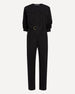 Collarless Jumpsuit | Black