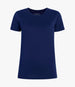 Another Tomorrow Crew Neck T-Shirt in Navy – Cotton Women's Top