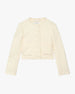 Cropped Tweed Jacket | Cream