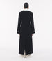 Another Tomorrow Cashmere Deep V Scarf Coat in Black – Wool Women's Outerwear