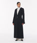 Another Tomorrow Cashmere Deep V Scarf Coat in Black – Wool Women's Outerwear