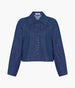 Another Tomorrow Denim Blouson in Indigo – Denim Women's Outerwear