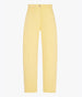 Another Tomorrow Denim Curved Pant in Daffodil – Denim Women's Trousers