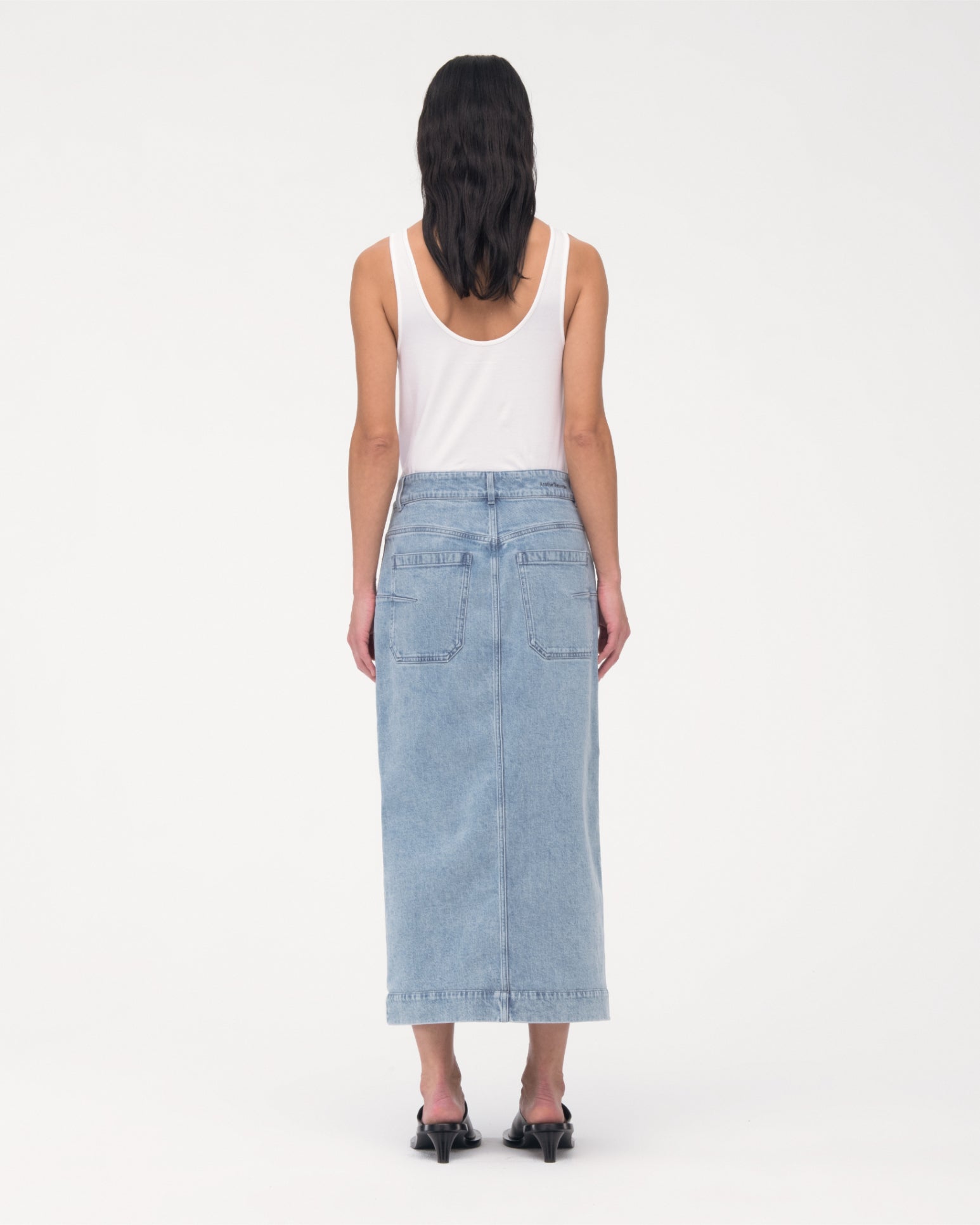 Buy Mint Velvet Grey Denim Maxi Skirt from Next USA