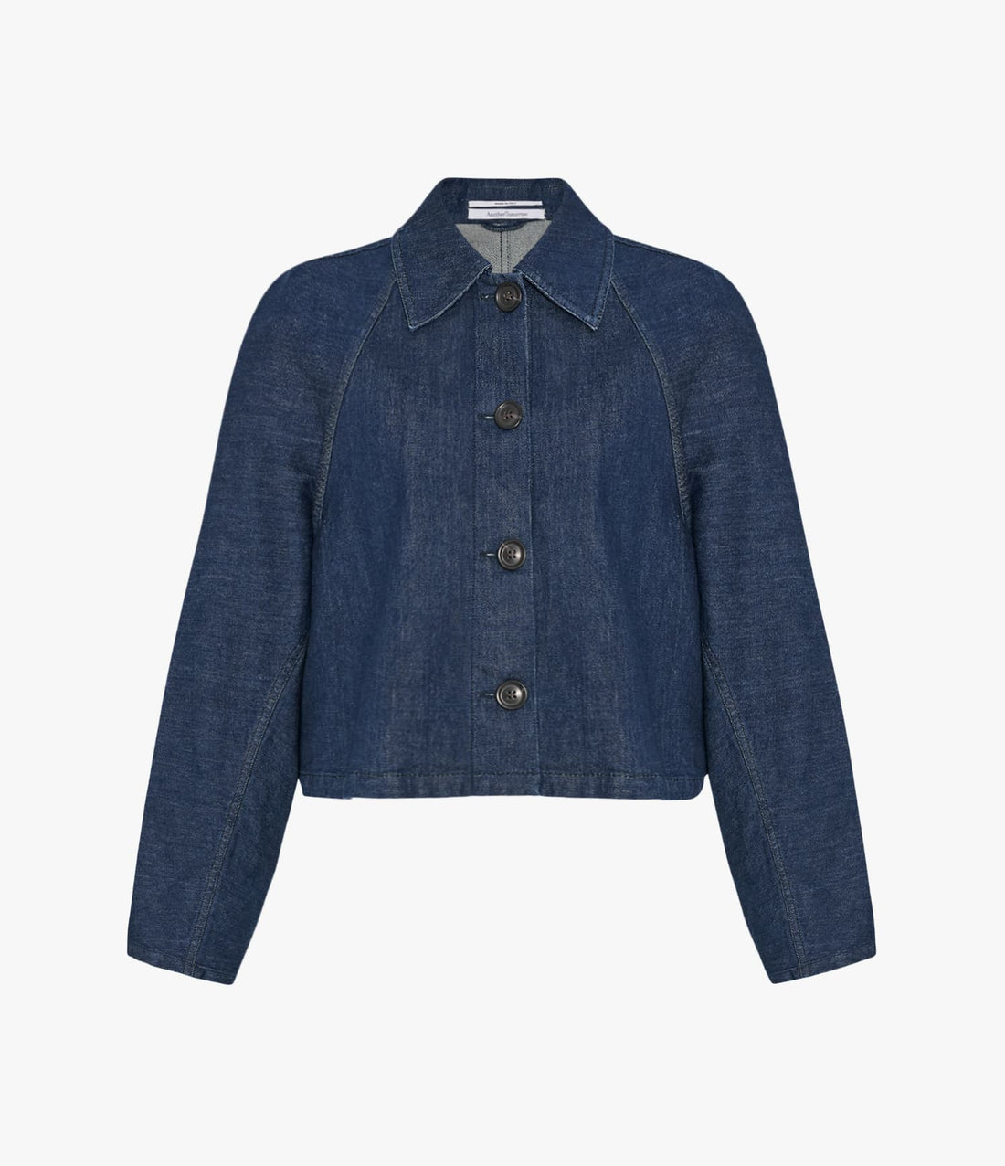 Another Tomorrow Denim Blouson in Indigo – Denim Women's Outerwear