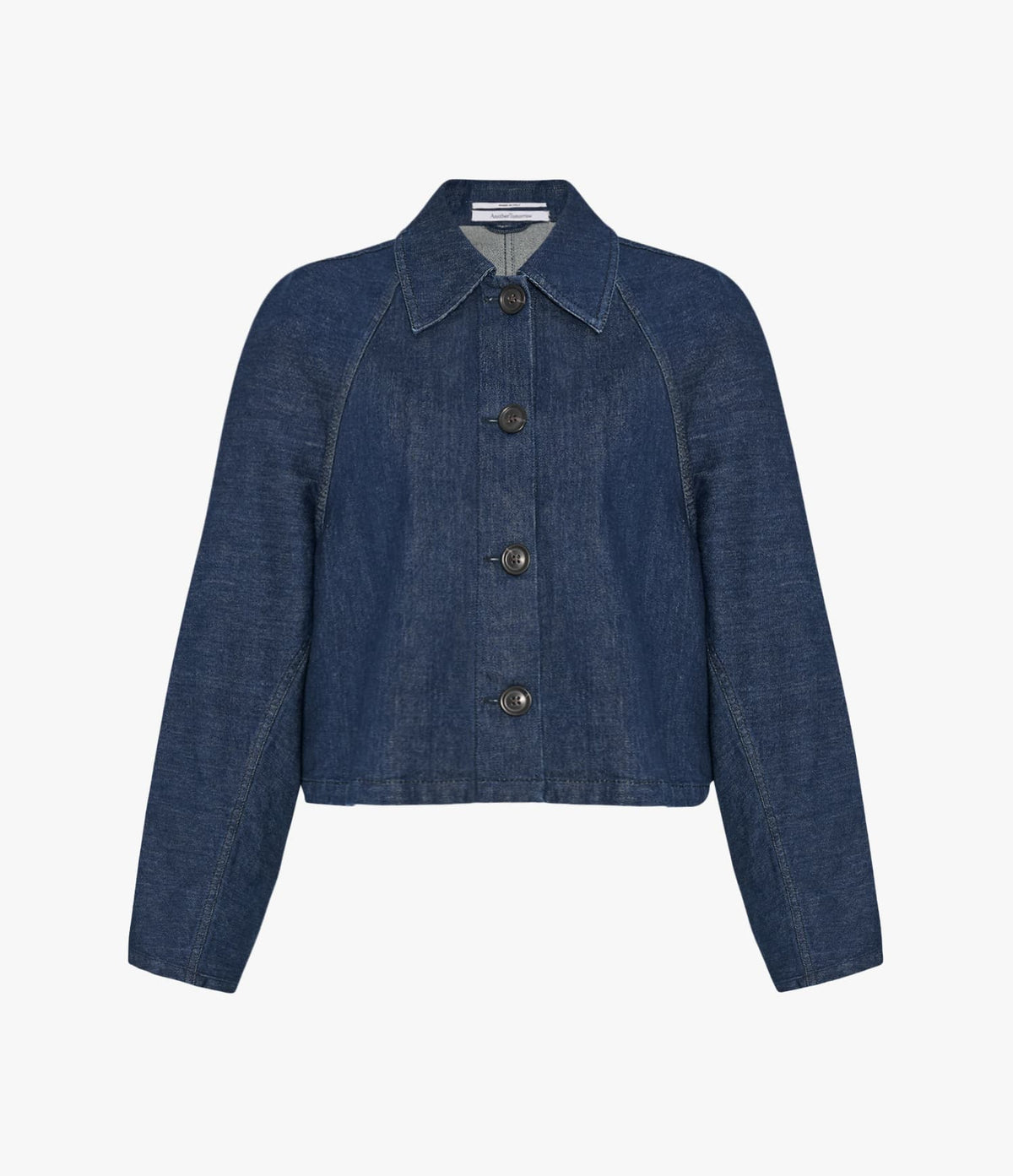 Another Tomorrow Denim Blouson in Indigo – Denim Women's Outerwear