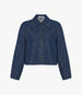 Another Tomorrow Denim Blouson in Indigo – Denim Women's Outerwear