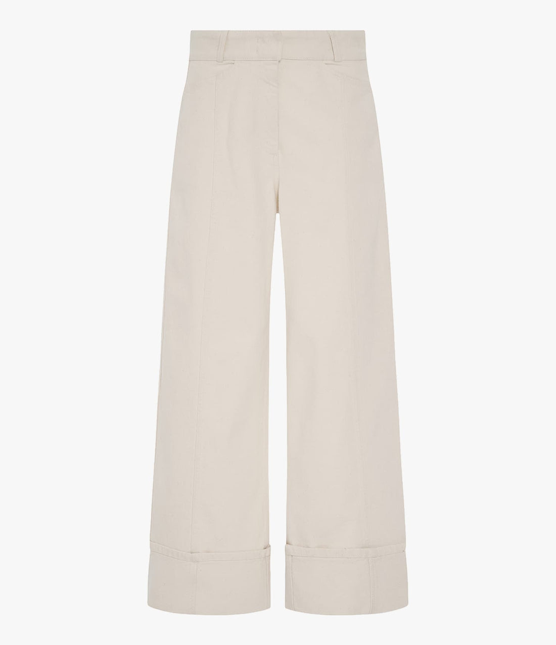 Denim Cuff Pant | Ecru