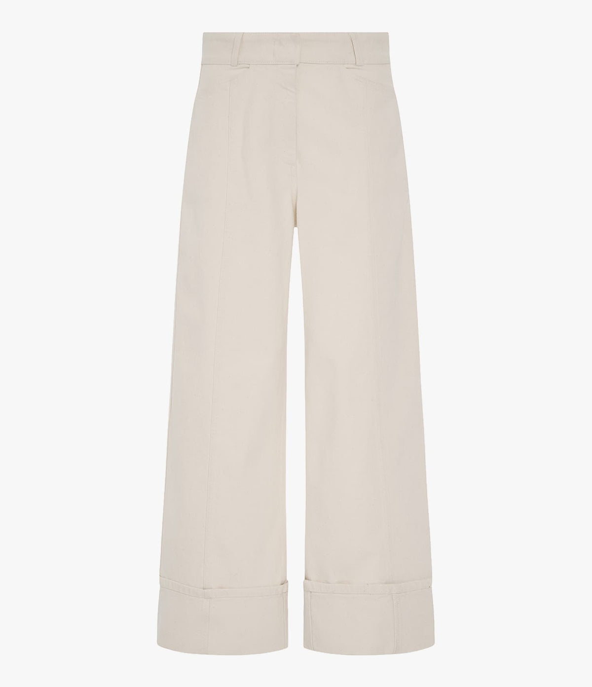 Denim Cuff Pant | Ecru