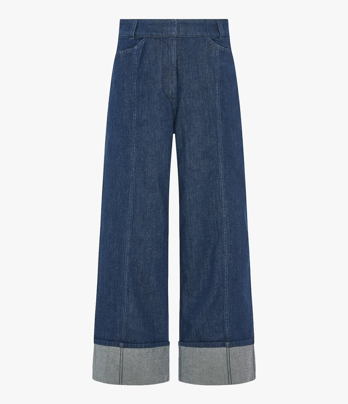 Another Tomorrow Denim Cuff Pant in Rinsed – Denim Women's Trousers