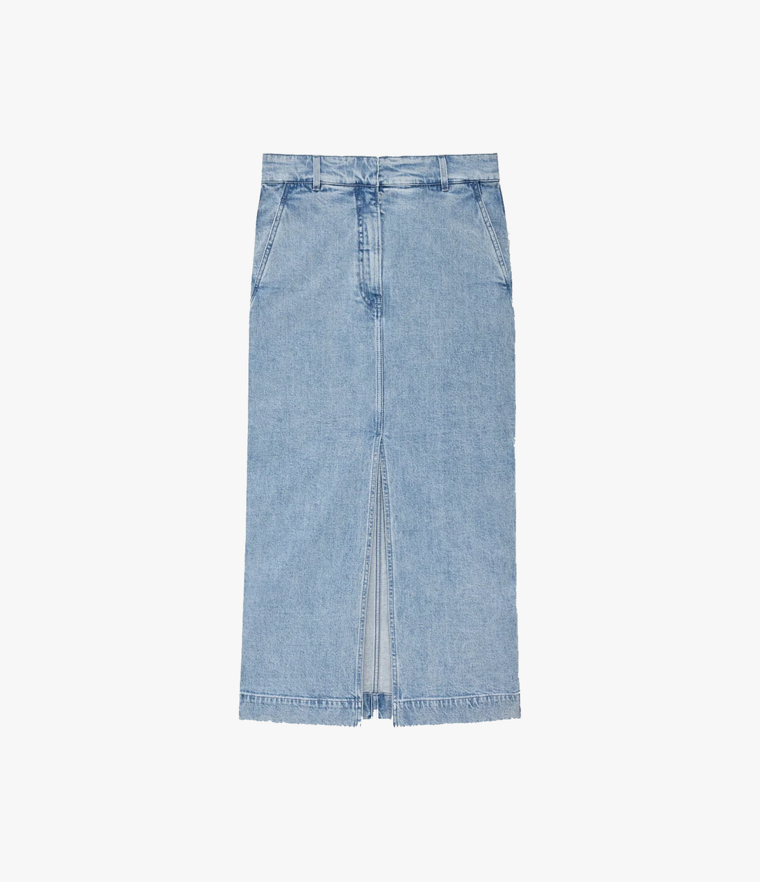 Denim Pencil Skirt | Light Blue Wash