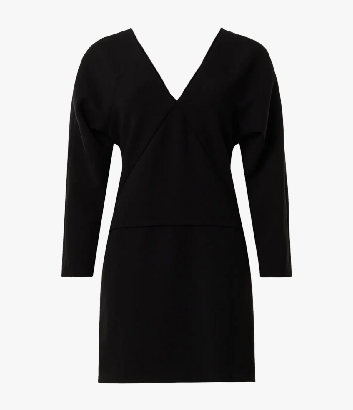 Another Tomorrow Dolman Sleeve Mini Dress in Black – Wool Women's Dress