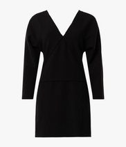 Dolman Sleeve Mini Dress | Black
