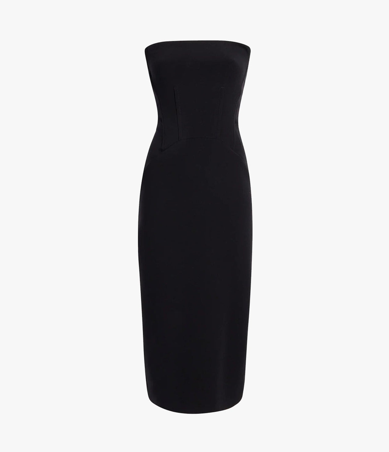Another Tomorrow Women's Doppio Structured Midi Dress - Black - Size 2 Another Tomorrow Women's Doppio Structured Midi Dress - Black - Size 2