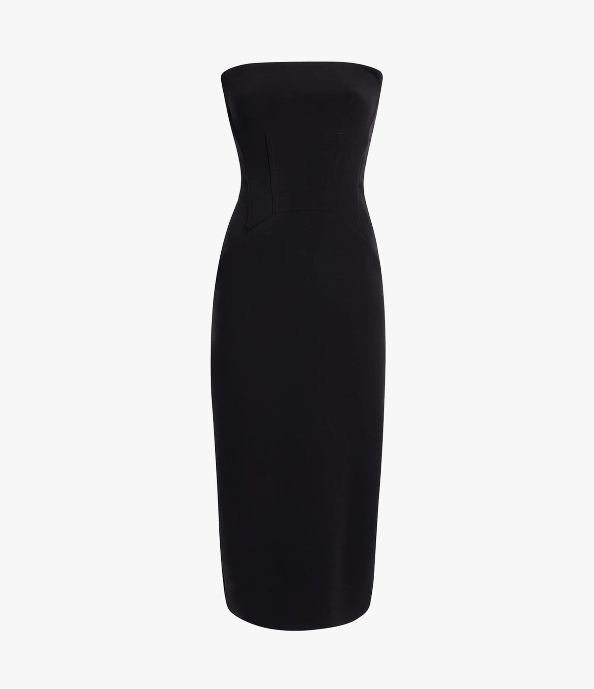 Another Tomorrow Doppio Structured Dress in Black – Wool Women's Dress