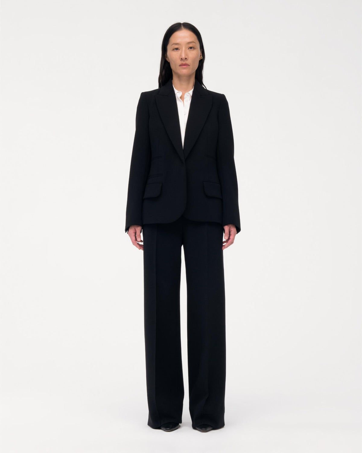 Another Tomorrow Doppio Jacket in Black – Wool Women's Jacket