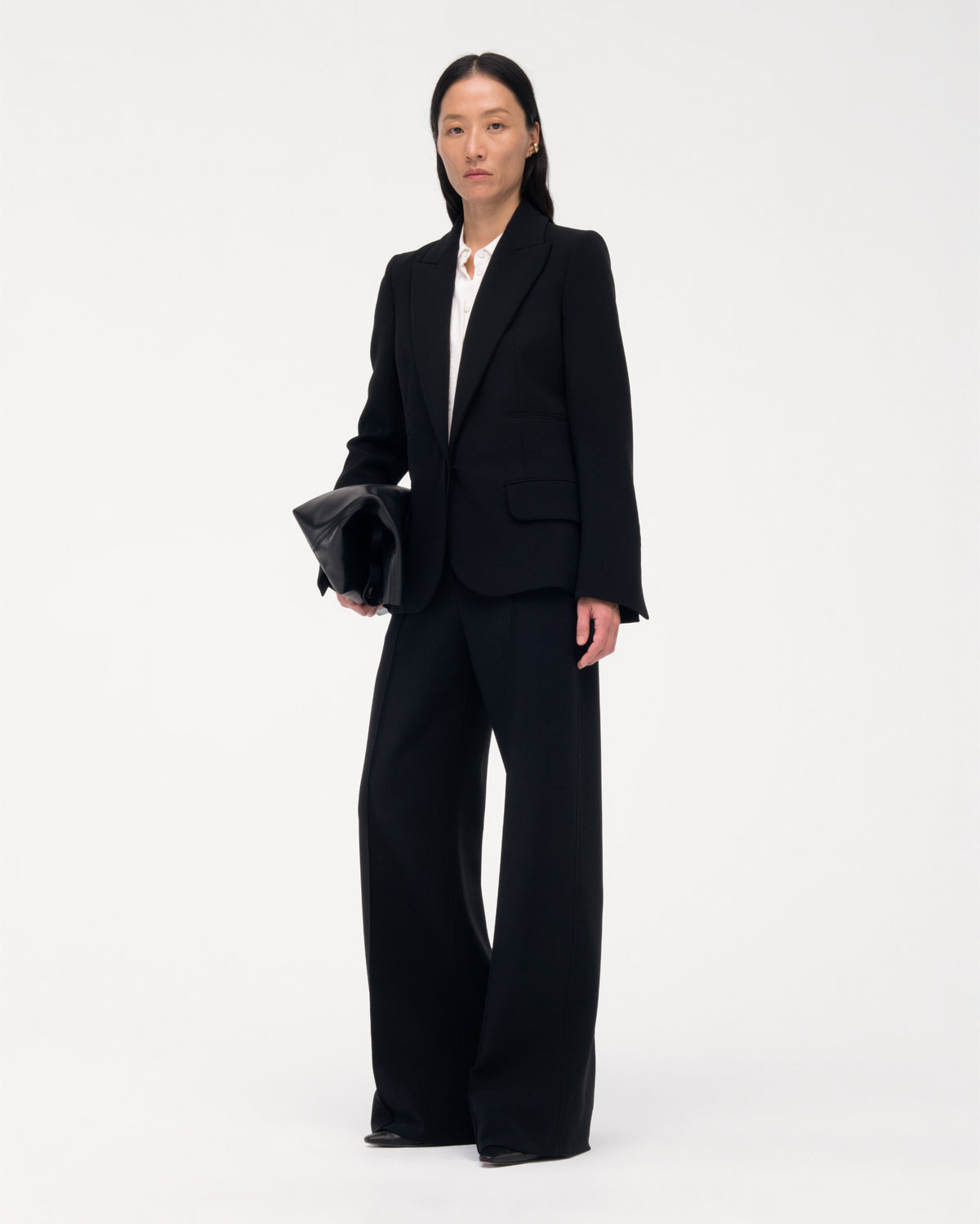 Another Tomorrow Doppio Jacket in Black – Wool Women's Jacket